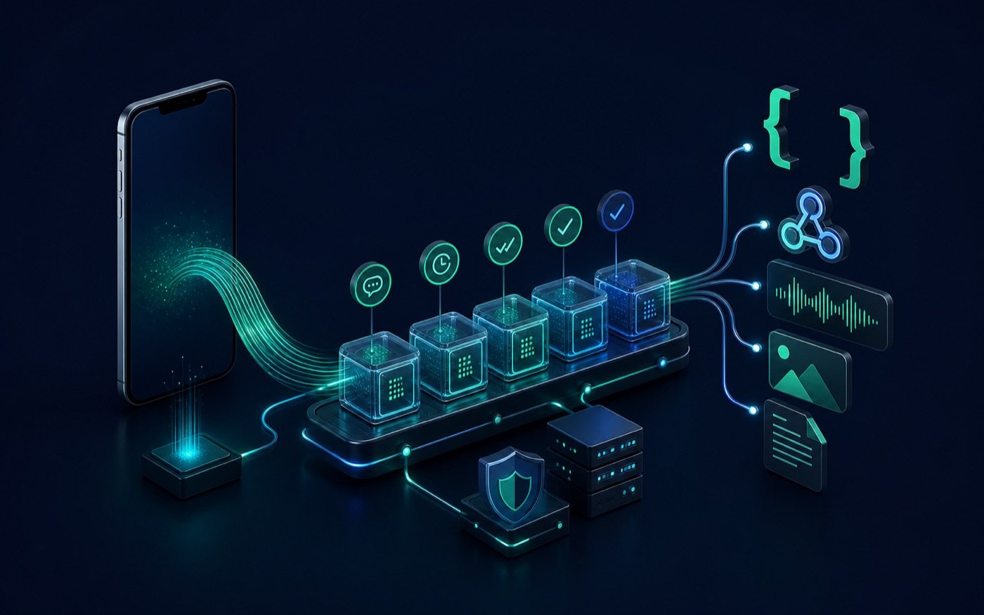 Diagrama da API Relya conectando mensagens, fila, webhooks e sistemas
